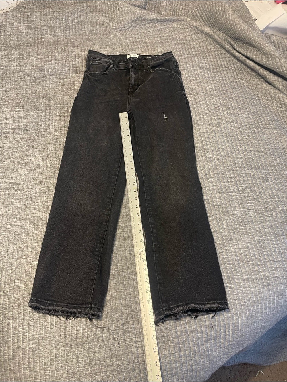 Women's Black High-Rise Straight Jeans vintage fit